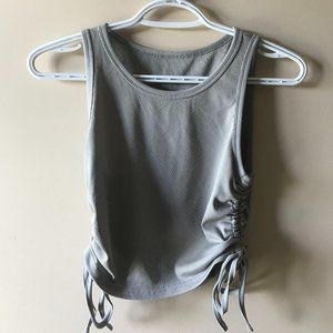SHEIN Drawstring Ruched Side Crop Tank Top